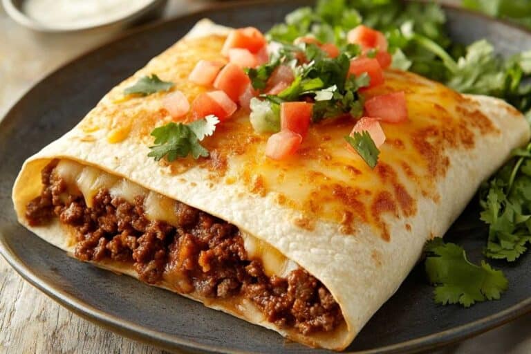 Beef and Cheese Chimichangas Recipe